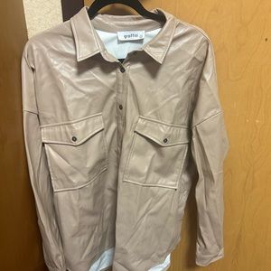 Faux leather jacket
